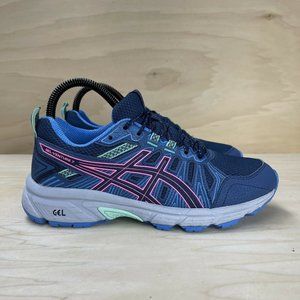 Asics Womens Gel-Venture 7 Running Sneakers Shoes Blue Lace Up 1012A476 Size 7